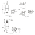 Transmissor de pressão OEM FST800-401 para máquinas de engenharia